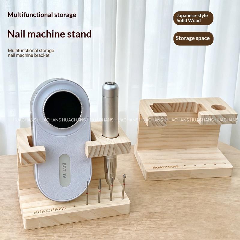 Home Improvement Supplies - Portable Wooden Nail Drill Bits Holder