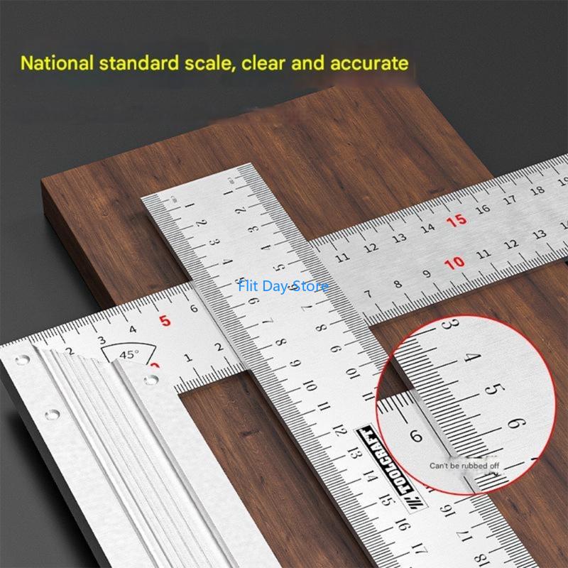 F92C Aluminum Square Ruler For - Home Improvement Mark ulasan dan harga