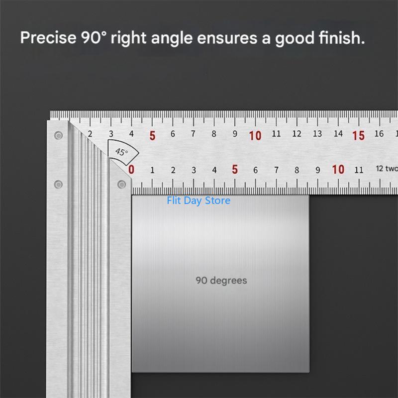 F92C Aluminum Square Ruler For - Home Improvement Mark ulasan dan harga