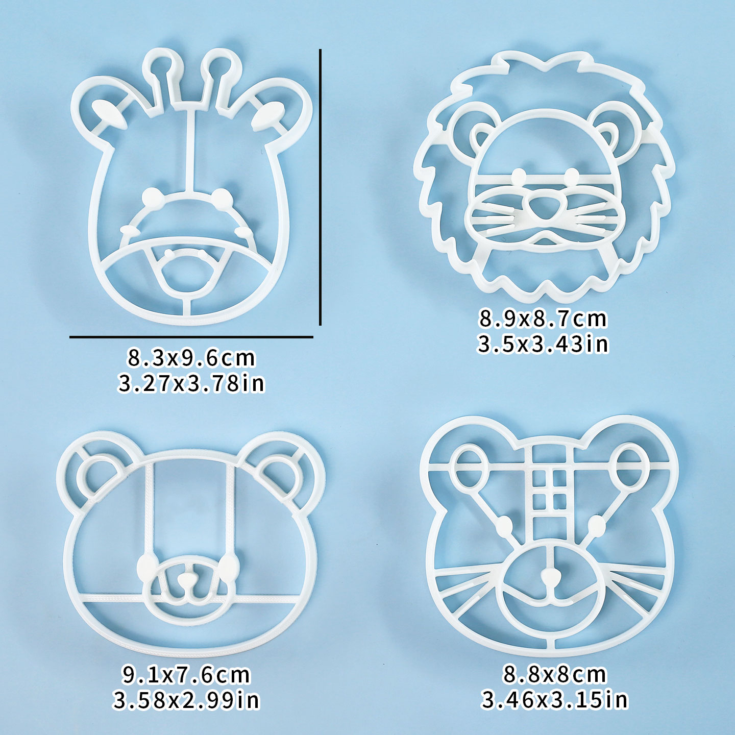 4 Pcs Animal Cookie Cutters Se - Home Improvement Supplies ulasan dan harga